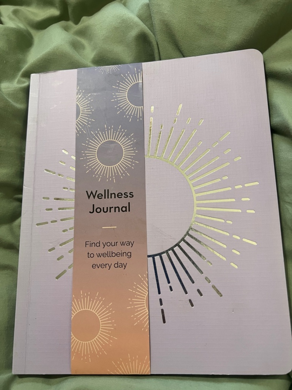 Sunburst Wellness Journal - Lavender Cover with Gold Foil